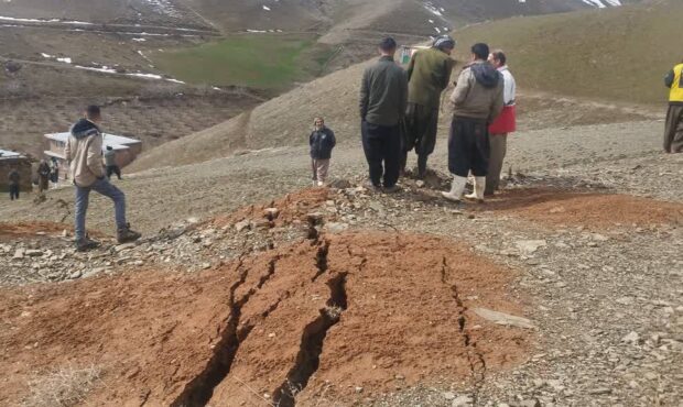 رانش زمین در روستای سلوک مهاباد