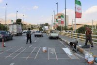 تداوم عملیات رنگ آمیزی خطوط عابر پیاده مهاباد تداوم عملیات رنگ آمیزی خطوط عابر پیاده مهاباد